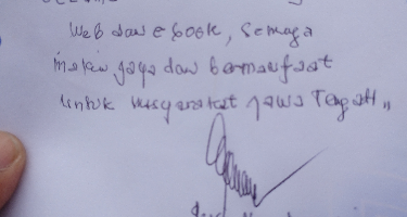 Semangat yang diberikan oleh ibu Susi